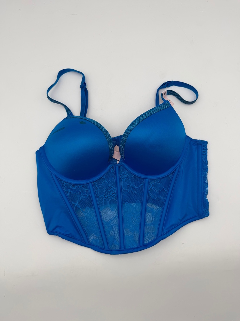 Victoria's Secret Electric Blue Longline Push-Up Bustier - Picture 3 of 6